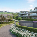 Neubau der Extraklasse: luxuriöse Gartenwohnung mit Seesicht