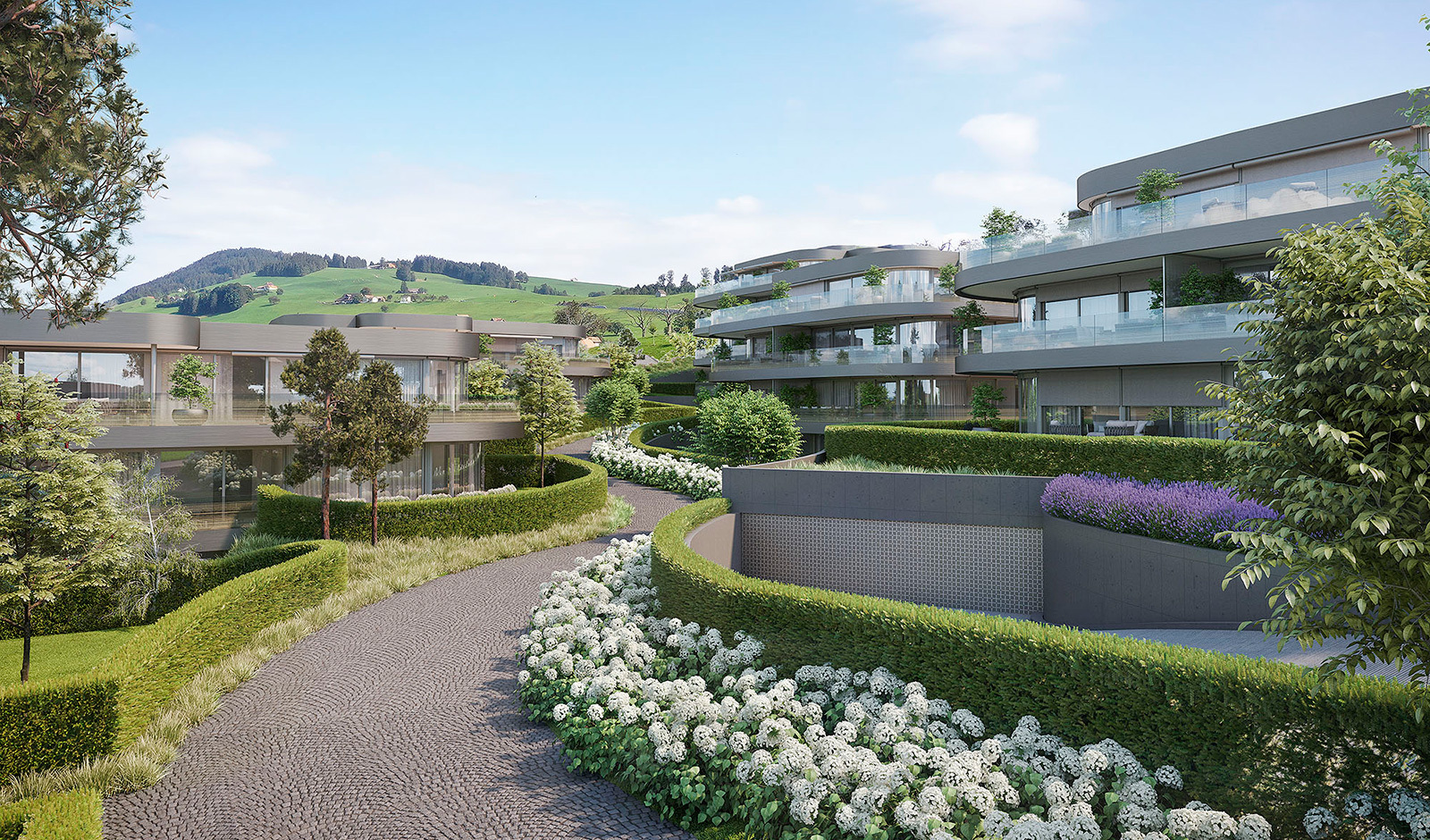 Neubau der Extraklasse: luxuriöse Gartenwohnung mit Seesicht